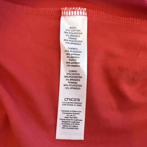 CHICHO'S Orange Fringed Vest  Siz 1 Western - Picture 4 of 5